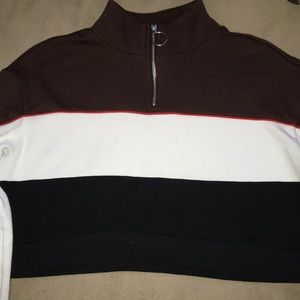 Multicolored Cropped Sweater